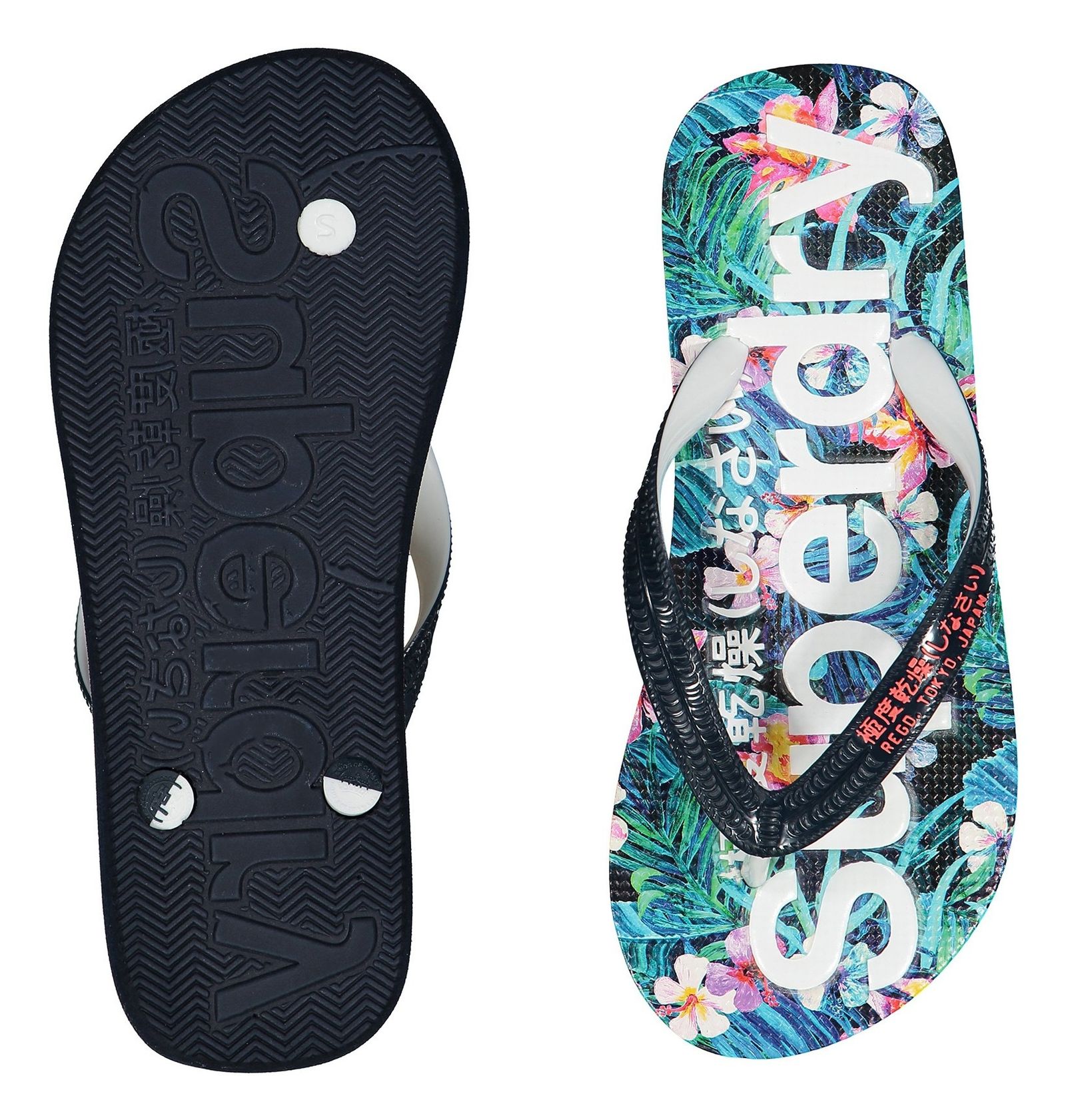 دمپایی لا انگشتی زنانه SUPERDRY AOP - سوپردرای - آبي - 3