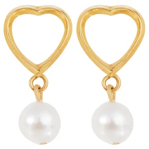 گوشواره طلا 18 عیار زردونه مدل D2006