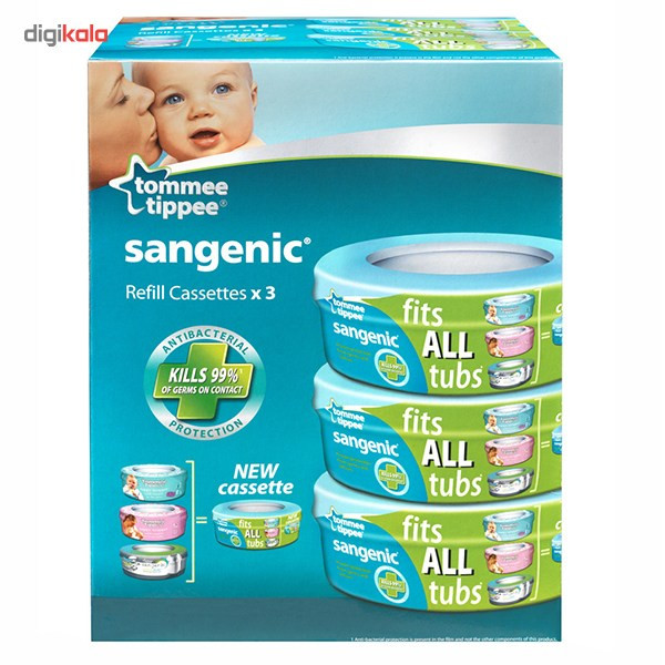 کاست یدک سطل تامی تیپی مدل Sangenic بسته 3 عددی