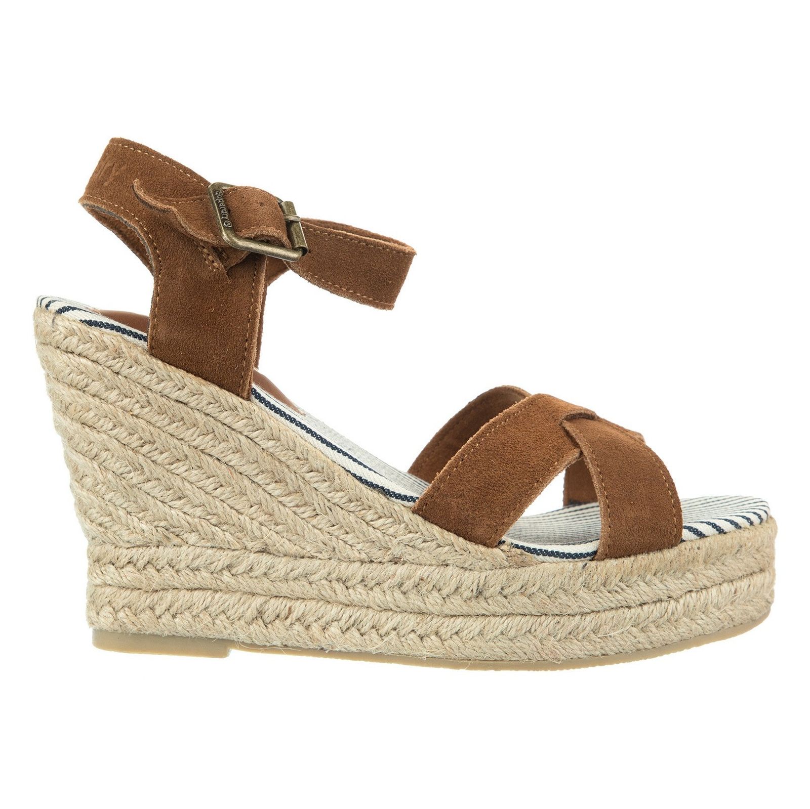 صندل لژ دار جیر زنانه Isabella Espadrille - سوپردرای - قهوه اي - 4