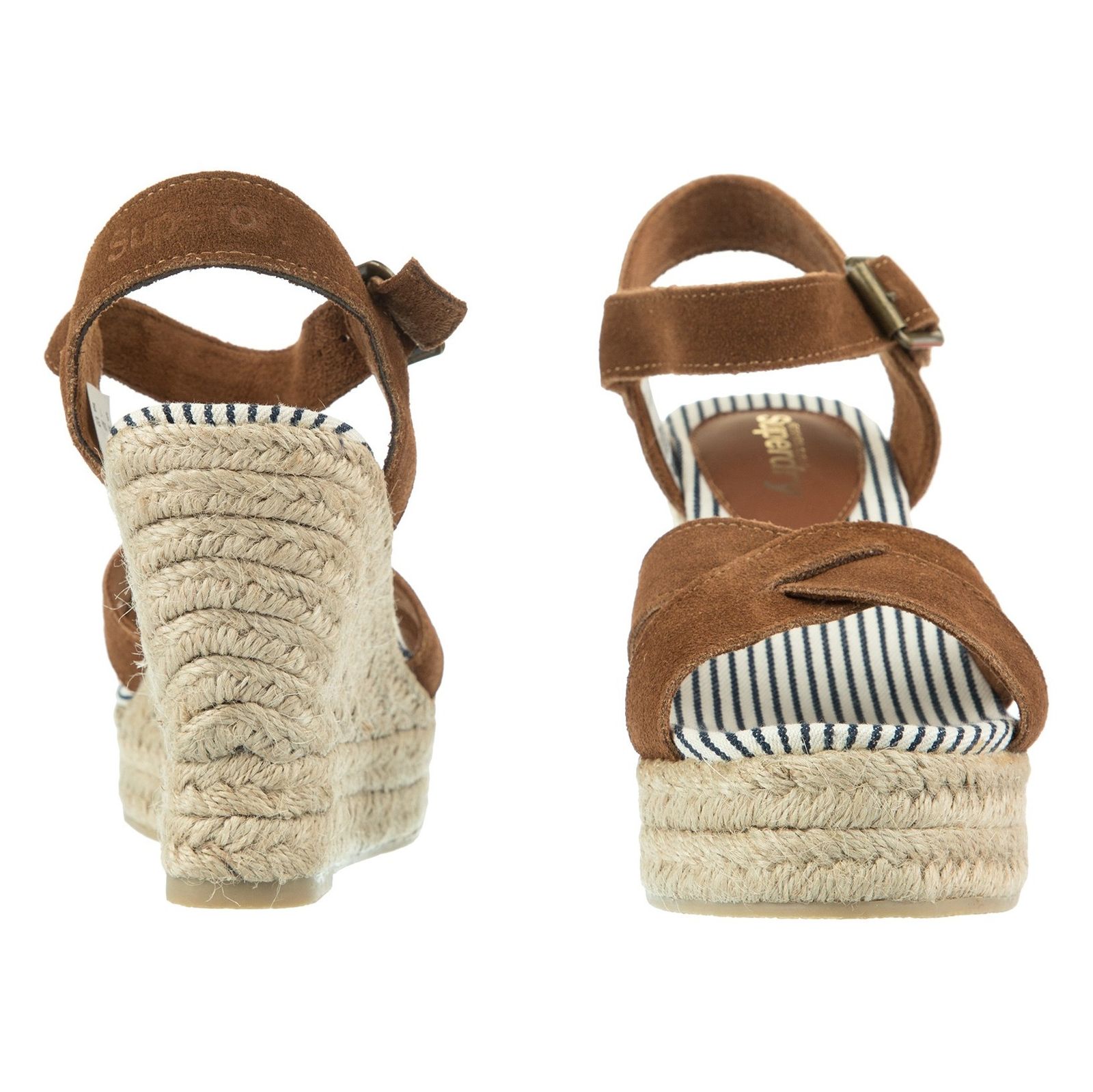 صندل لژ دار جیر زنانه Isabella Espadrille - سوپردرای - قهوه اي - 6