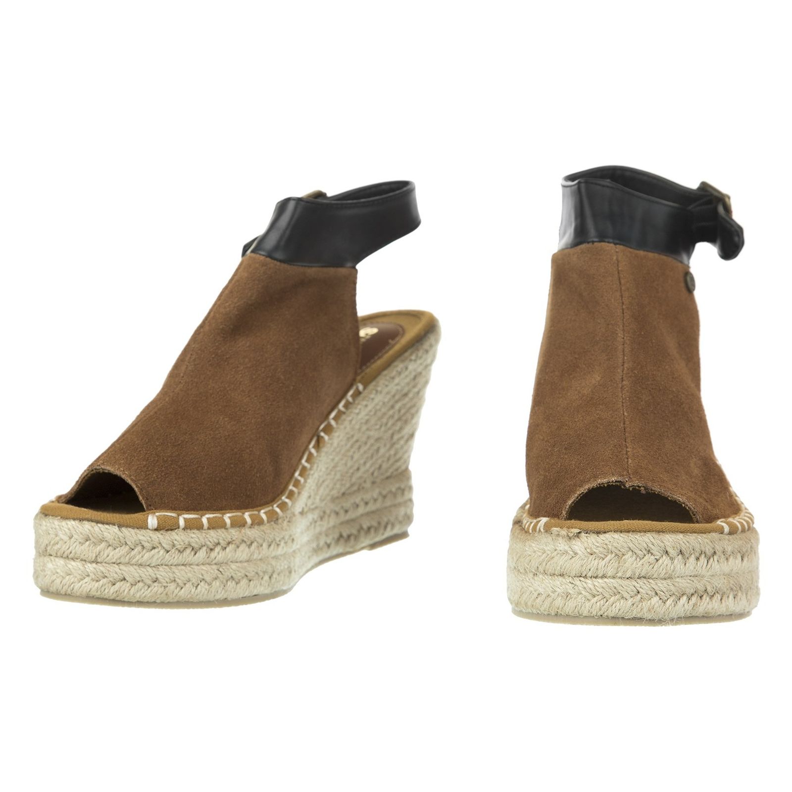 صندل لژ دار جیر زنانه Mia Espadrille - سوپردرای - قهوه اي روشن - 5