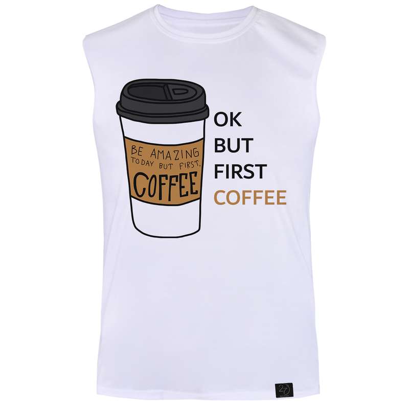 تاپ مردانه 27 مدل First Coffee کد MH02