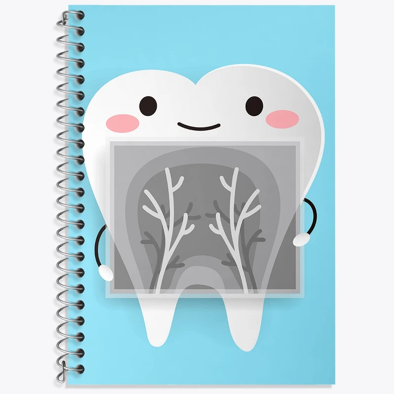 دفتر لغت 50 برگ خندالو طرح دندان و دندان پزشکی کودکانه کد 36705