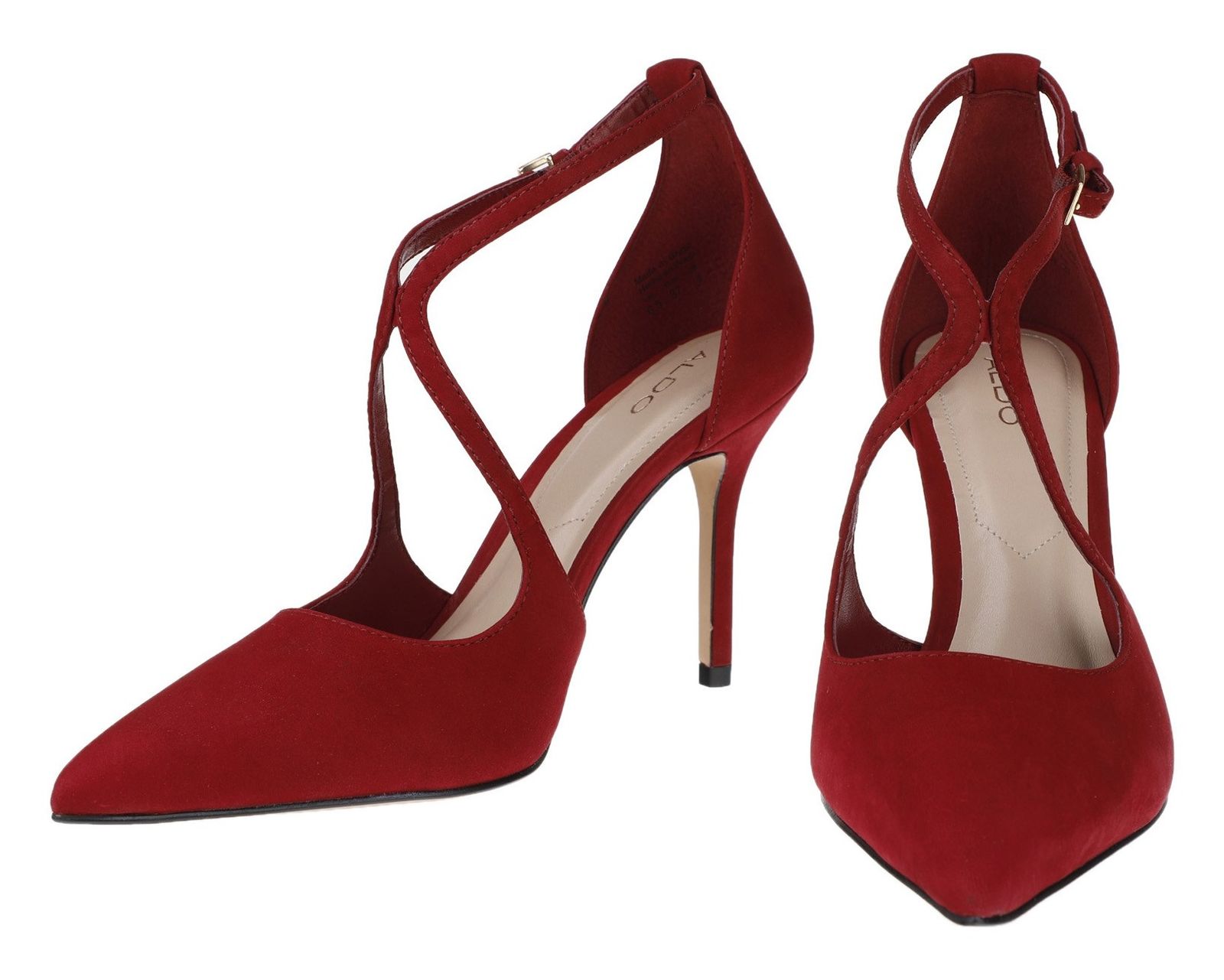 کفش پاشنه بلند چرم زنانه - آلدو - قرمز - 6