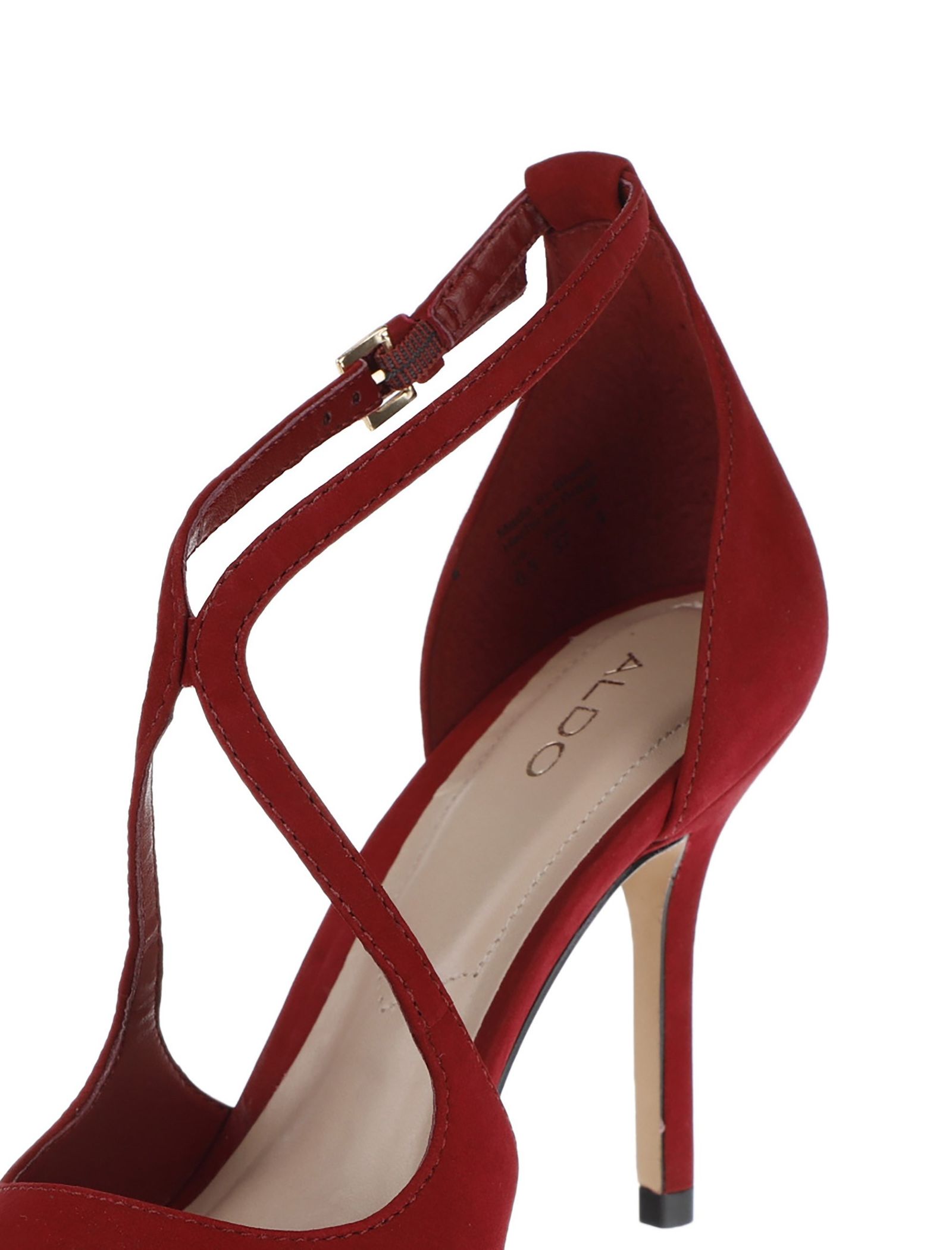 کفش پاشنه بلند چرم زنانه - آلدو - قرمز - 7