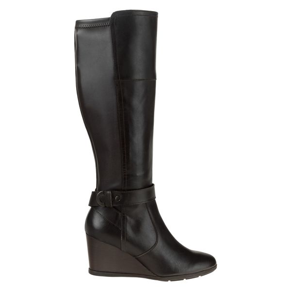 بوت چرم زنانه لژدار D Inspiration Wedge – جی اوکس بوت چرم زنانه لژدار D Inspiration Wedge – جی اوکس
