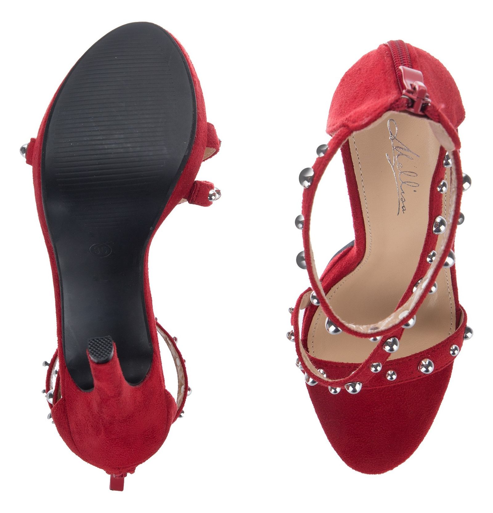 کفش پاشنه بلند زنانه - ملیسا - قرمز - 3