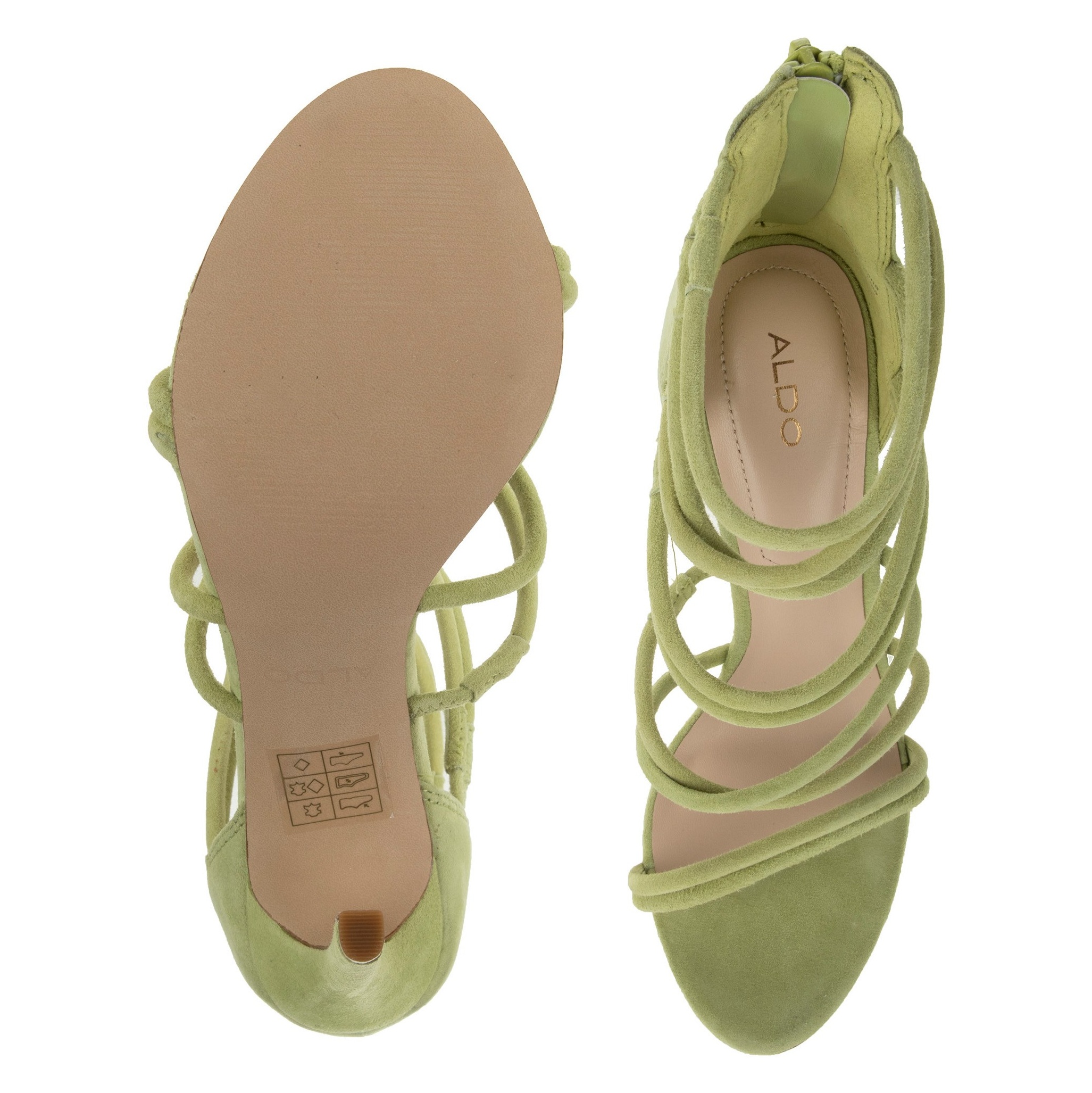 کفش پاشنه بلند جیر زنانه - آلدو - سبز روشن - 3