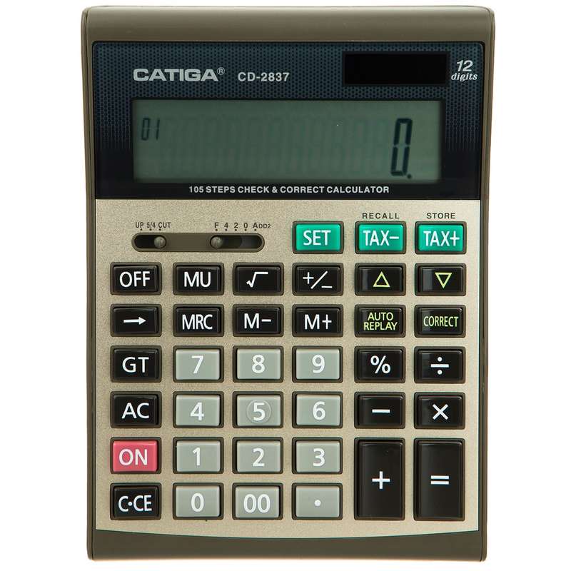 ماشین حساب کاتیگا مدل CD-2837 ماشین حساب کاتیگا مدل CD-2837