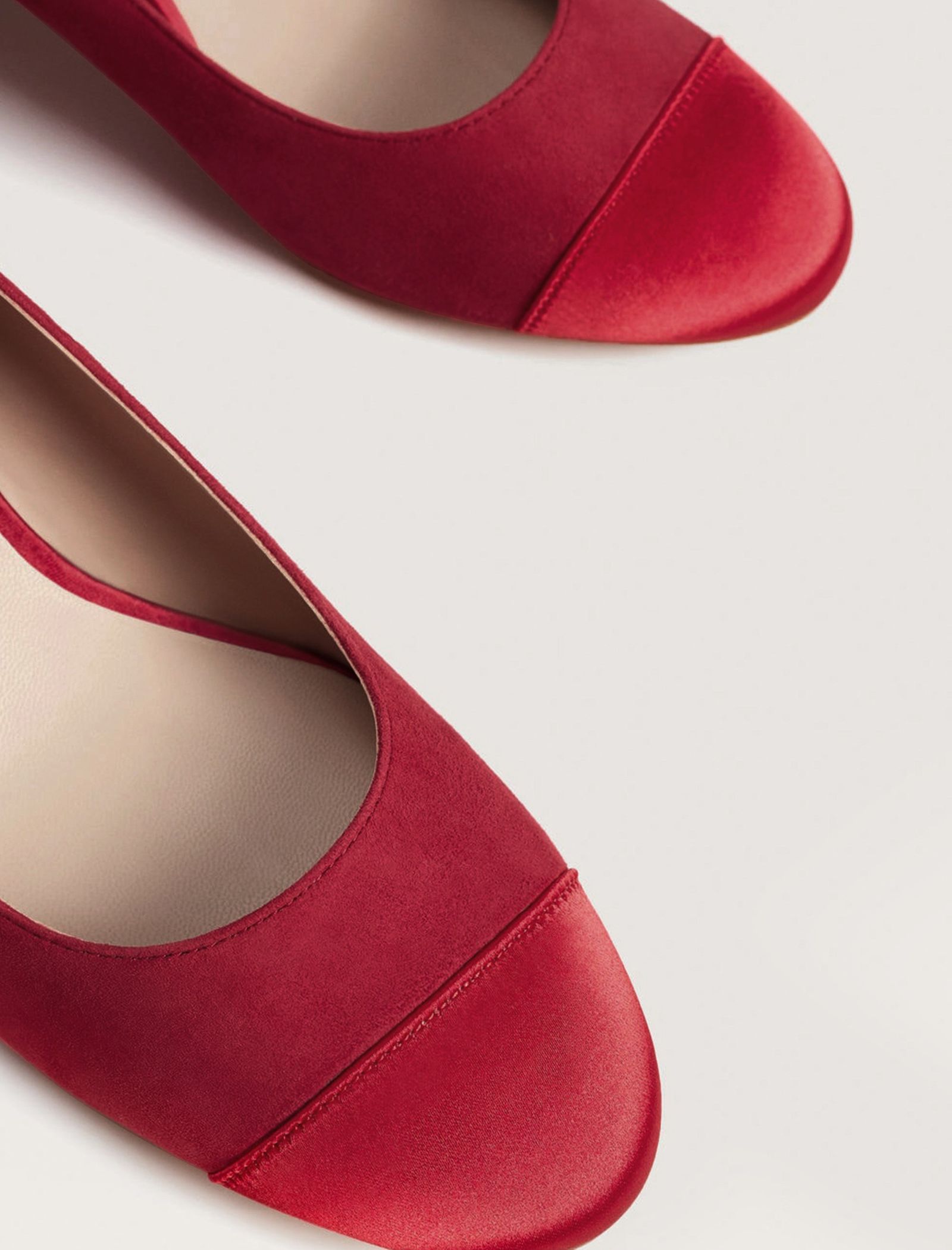 کفش پاشنه بلند جیر زنانه - ویولتا بای مانگو - قرمز - 5