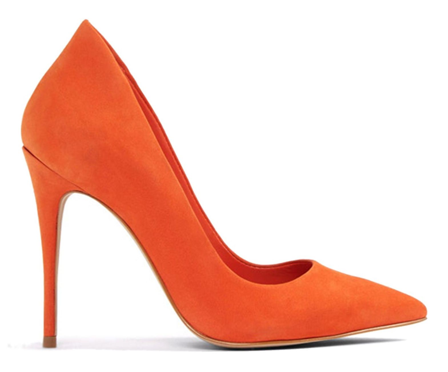 کفش پاشنه بلند چرم زنانه - آلدو - نارنجي - 1