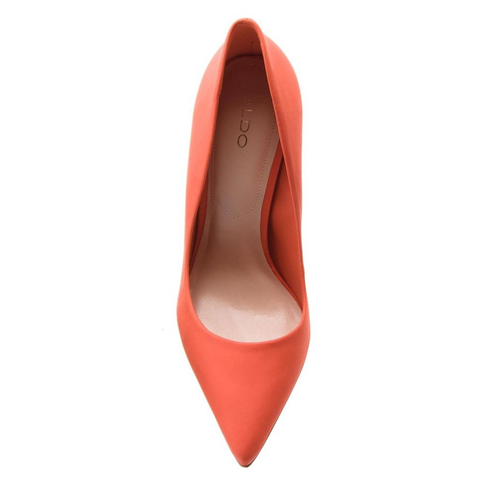 کفش پاشنه بلند چرم زنانه - آلدو - نارنجي - 4