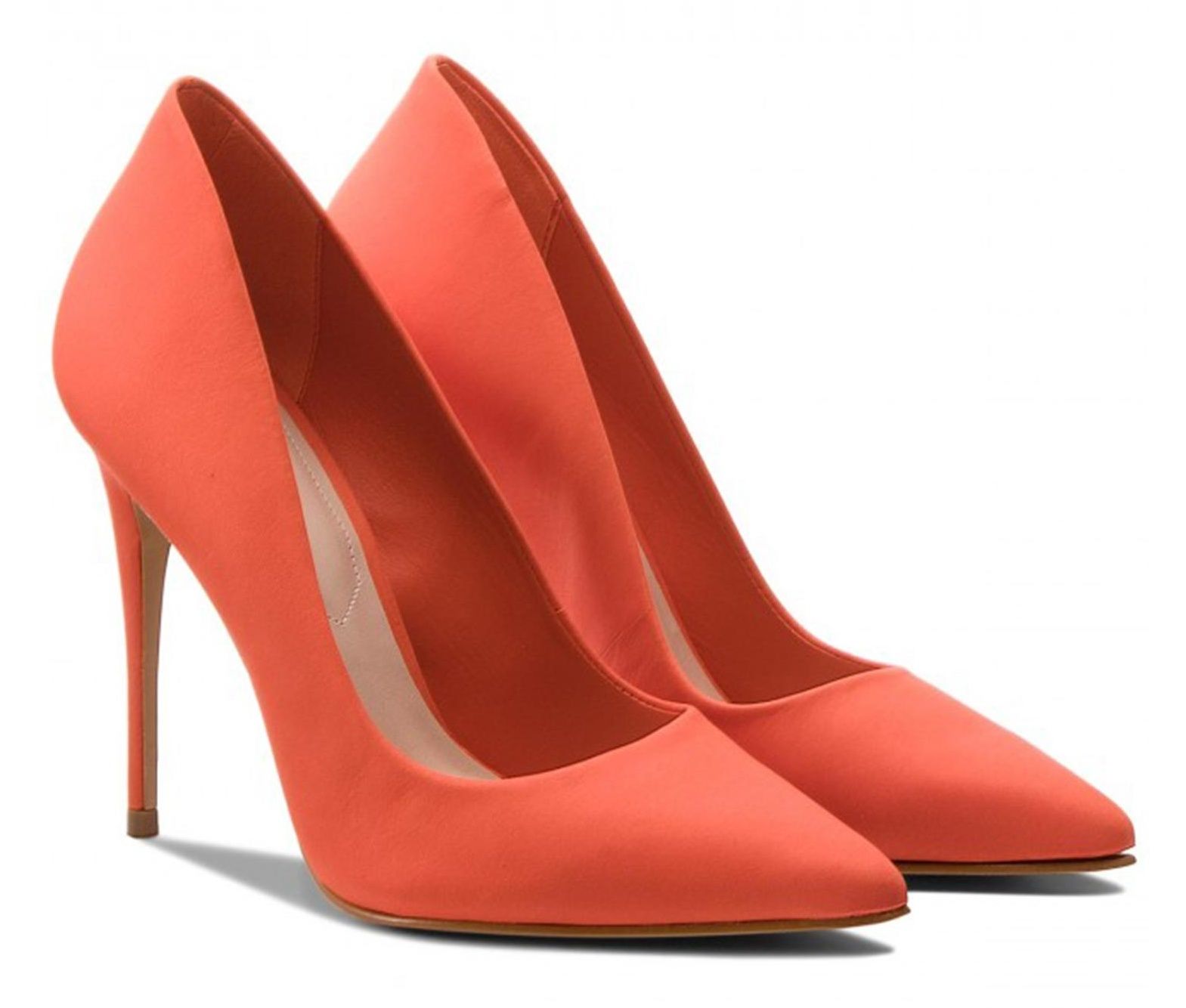 کفش پاشنه بلند چرم زنانه - آلدو - نارنجي - 6
