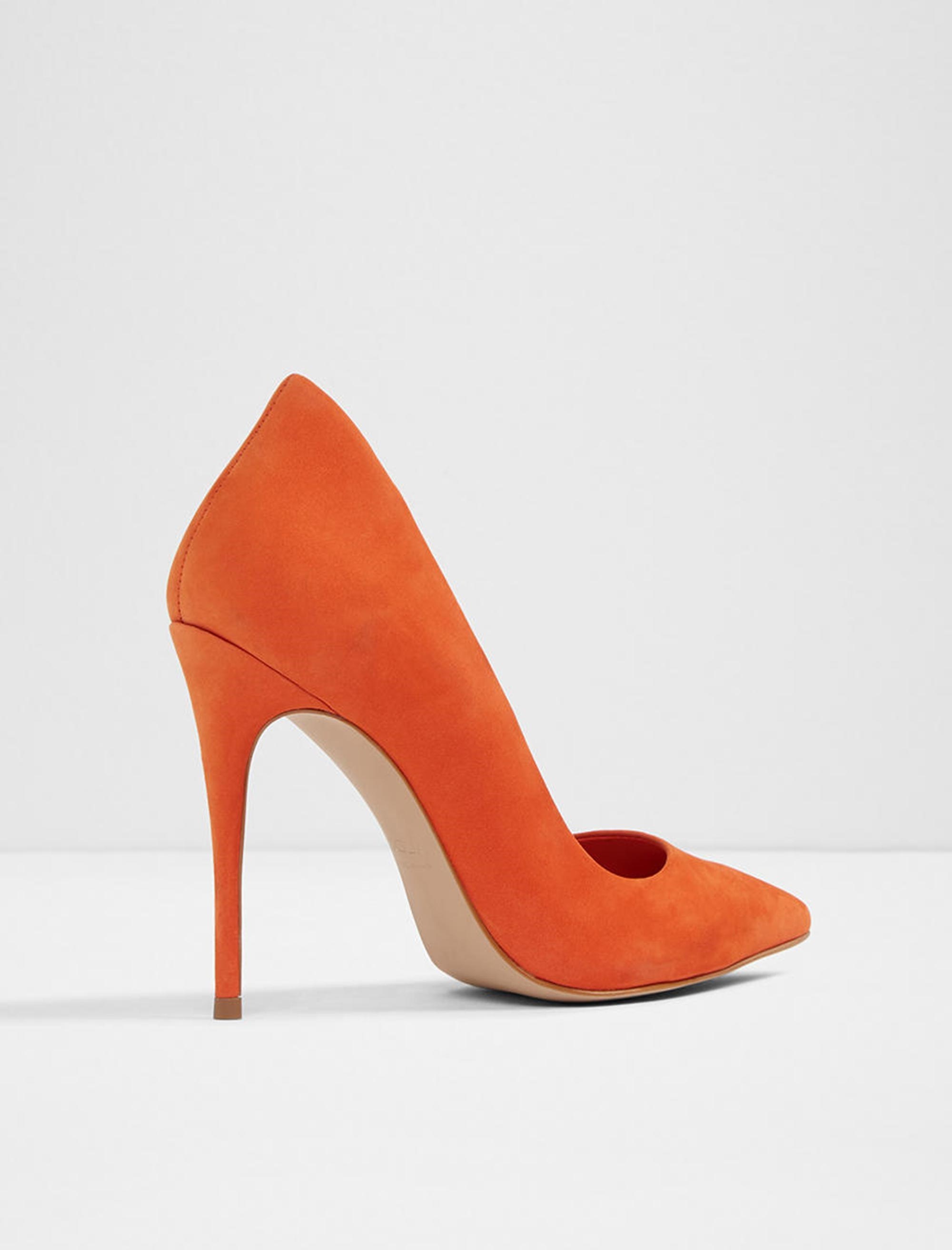 کفش پاشنه بلند چرم زنانه - آلدو - نارنجي - 8