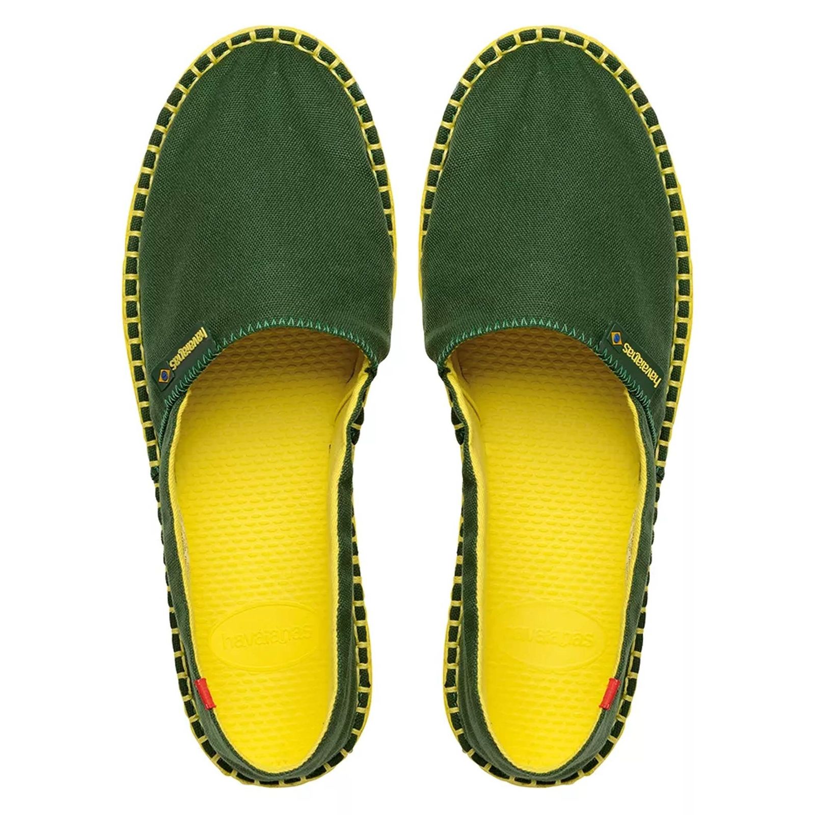 کفش تخت پارچه ای بزرگسال Origine III - هاواینس - سبز - 3