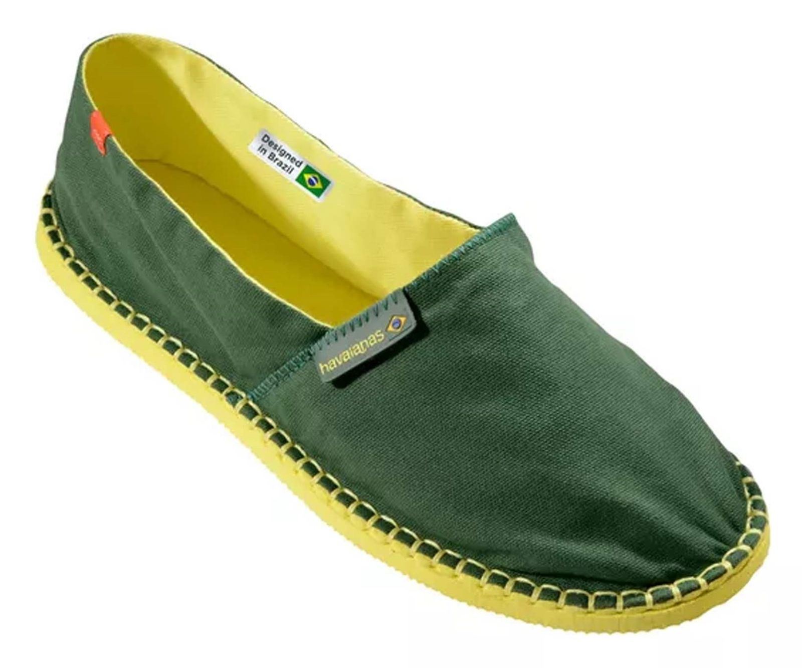 کفش تخت پارچه ای بزرگسال Origine III - هاواینس - سبز - 4