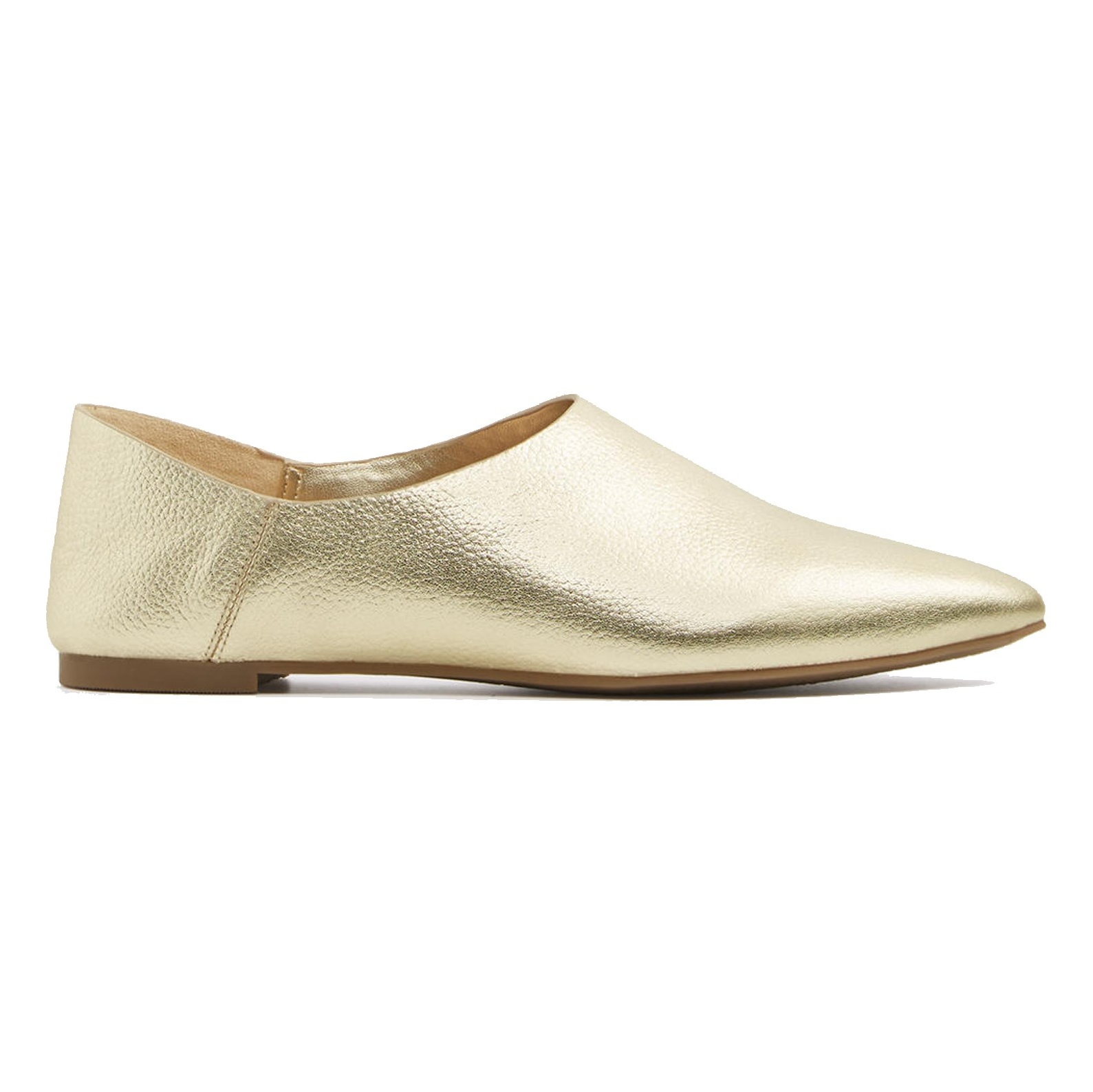 کفش چرم تخت زنانه - آلدو - طلایی - 2