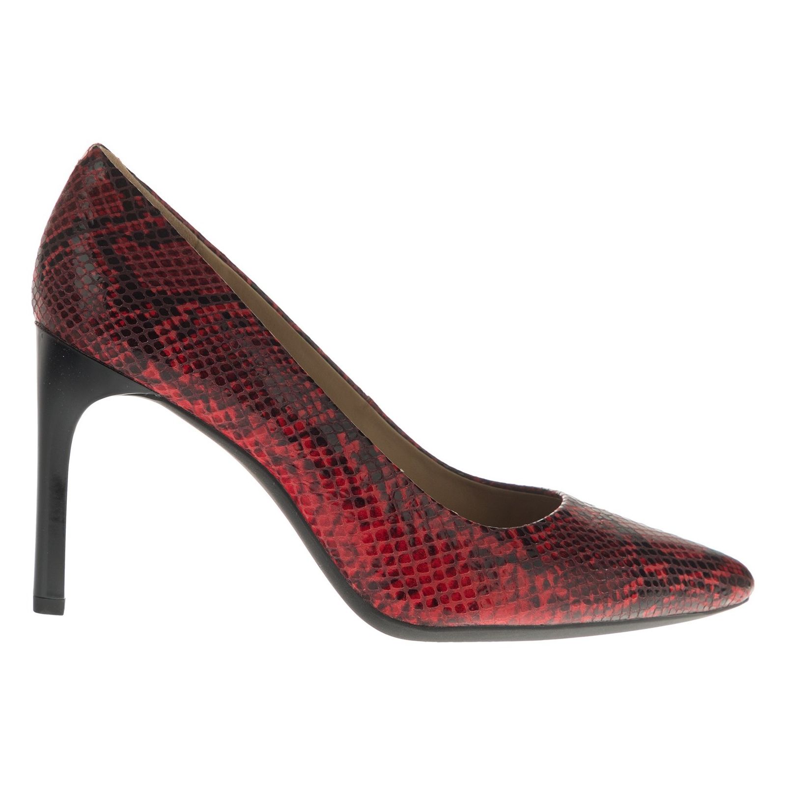 کفش پاشنه بلند چرم زنانه FAVIOLA - جی اوکس - قرمز - 2