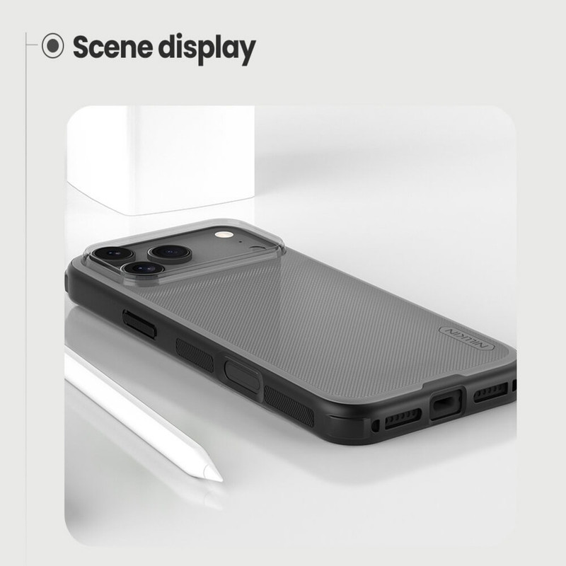 کاور نیلکین مدل Super Frosted Shield Transparent مناسب برای گوشی موبایل اپل iPhone 17 Pro Max  