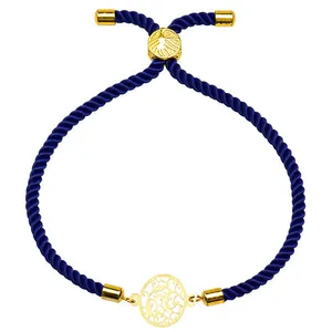 دستبند طلا 18 عیار زنانه الن نار مدل نقش 1233