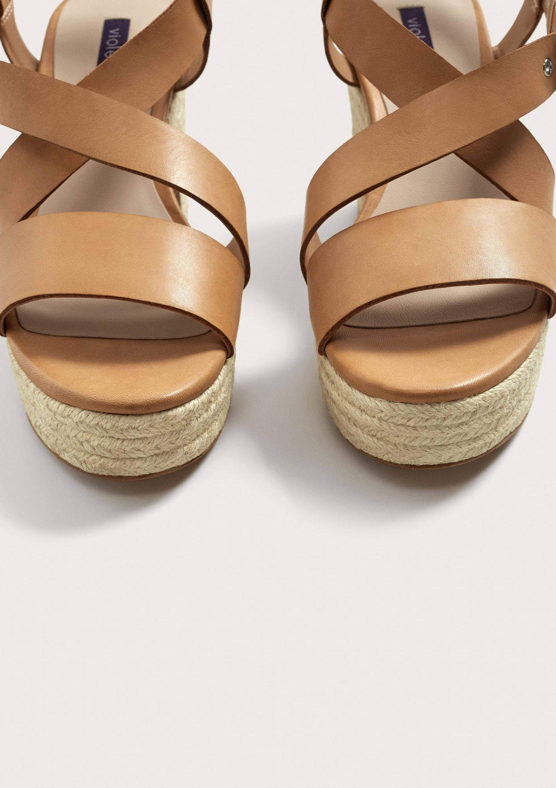 صندل چرم پاشنه بلند زنانه - ویولتا بای مانگو