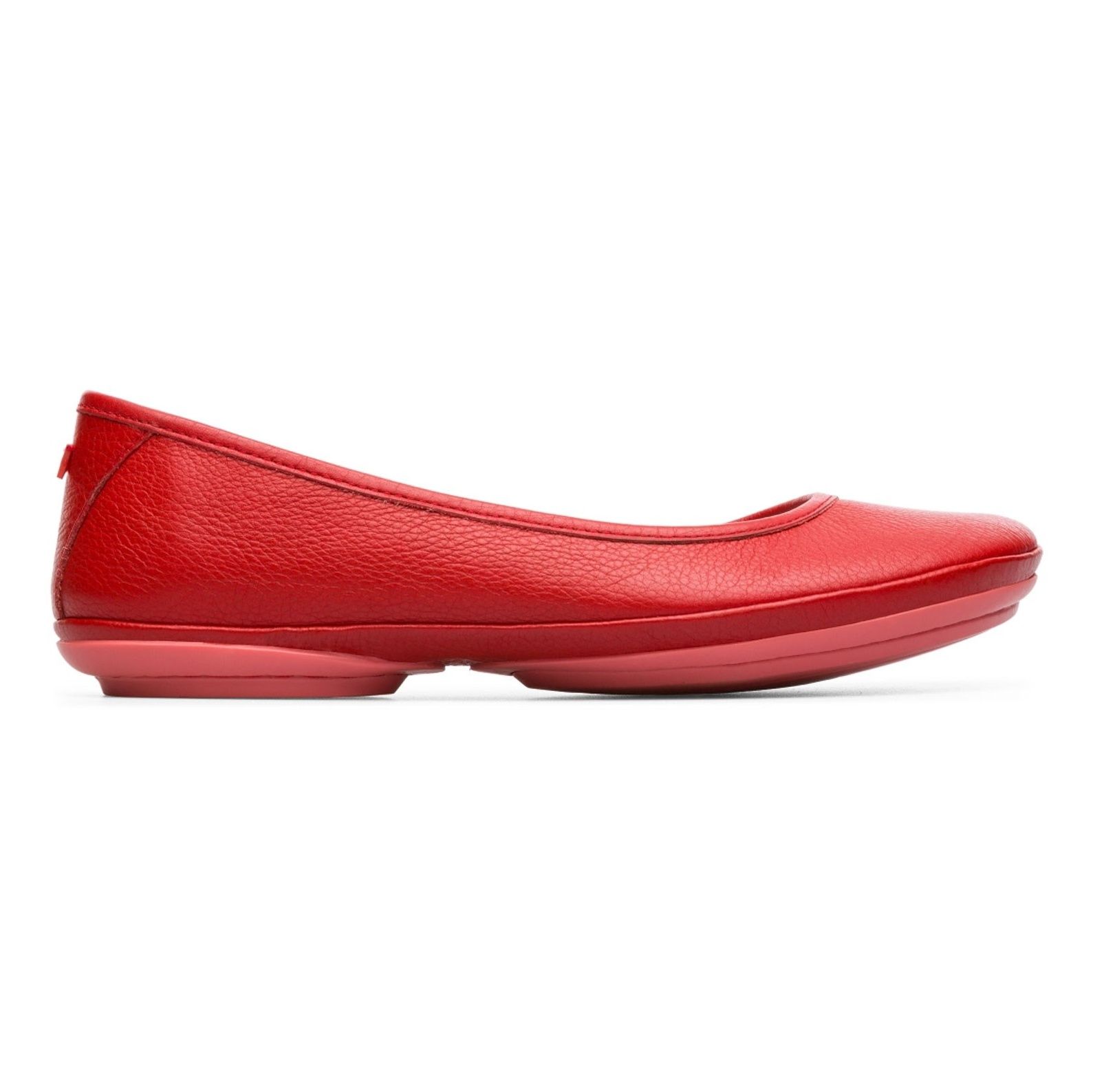 کفش تخت چرم زنانه Right Nina - کمپر - قرمز - 2