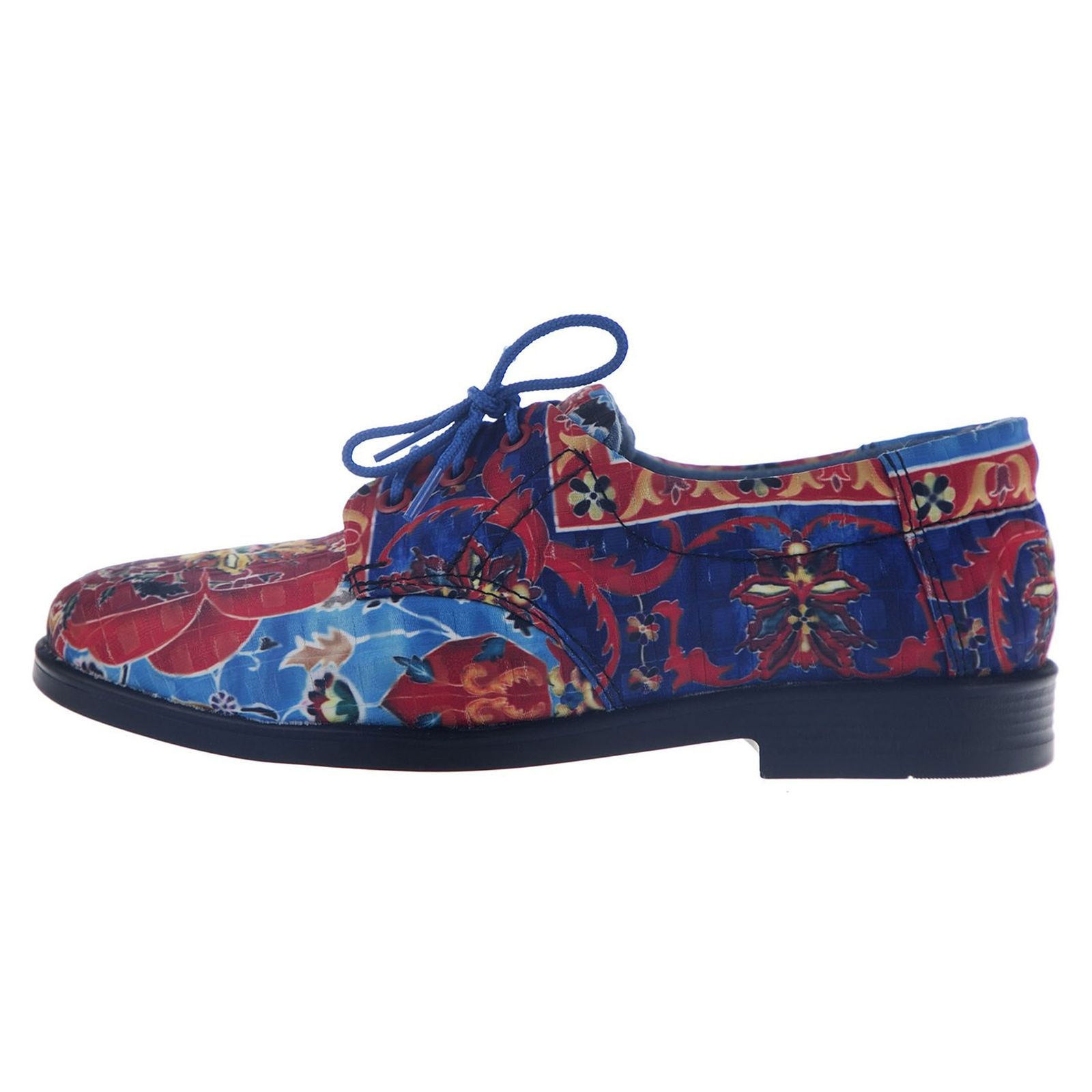 کفش تخت زنانه مدل نقاشی - مینا فخارزاده - قرمز/ آبی - 1