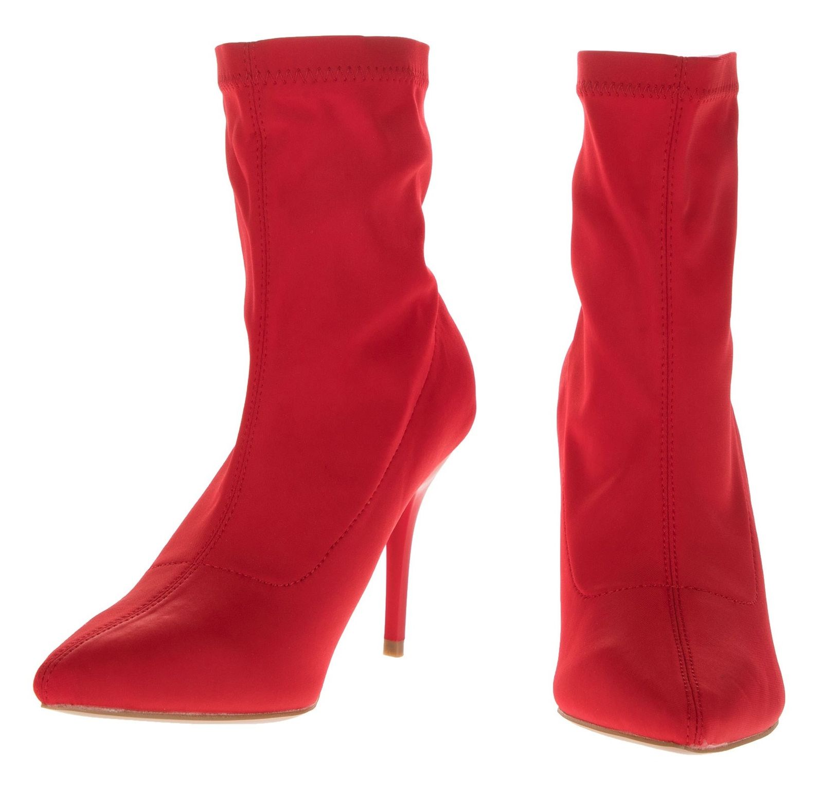 کفش پاشنه بلند زنانه - مالین - قرمز - 4