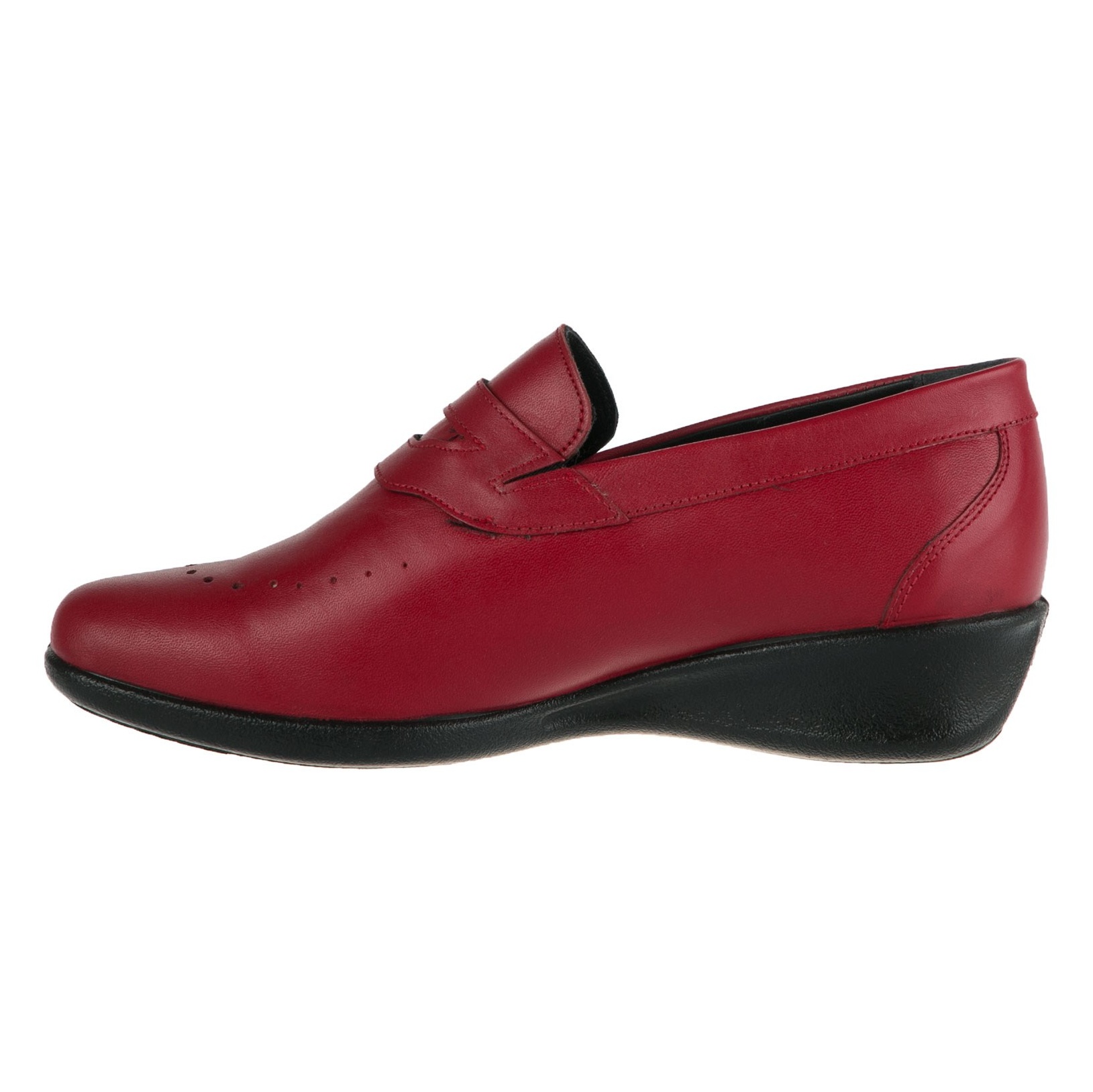 کفش چرم تخت زنانه Betina - دنیلی - قرمز  - 4