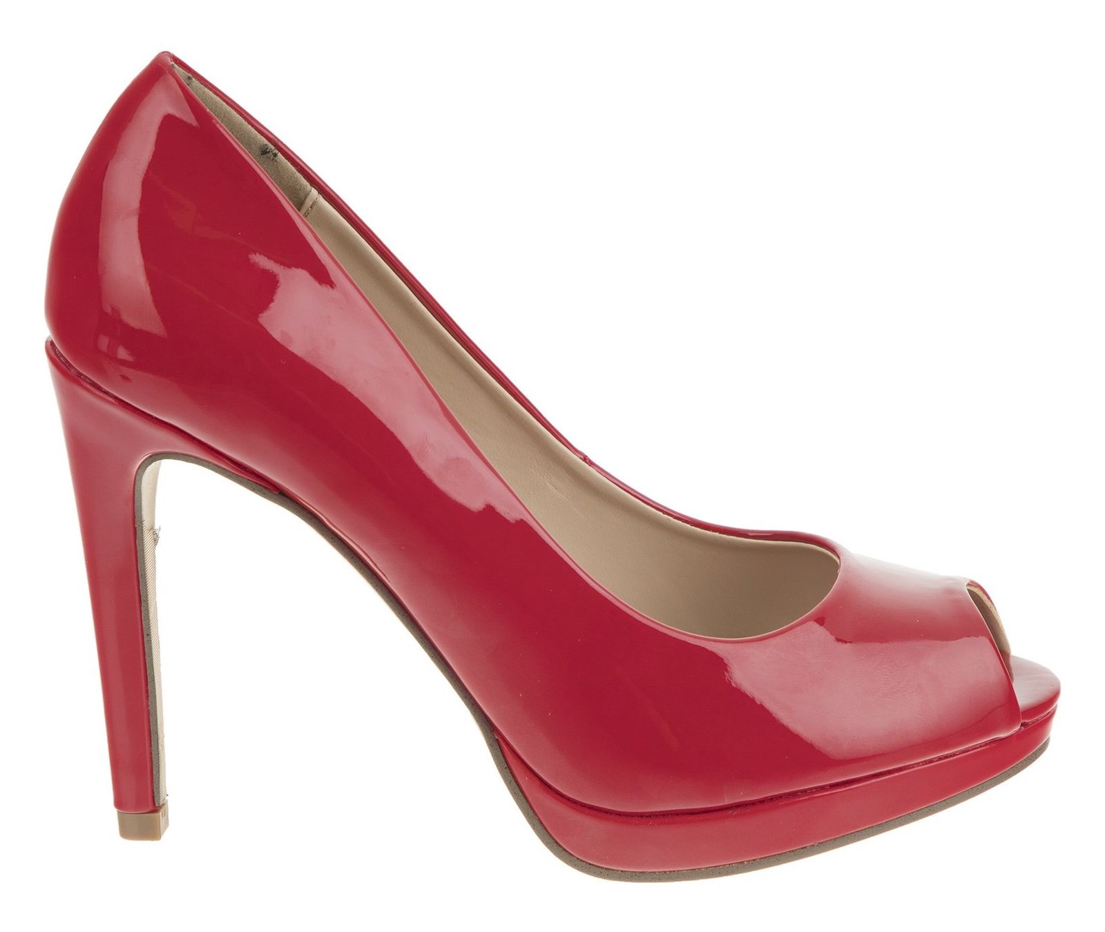 کفش پاشنه بلند زنانه - بالدی - قرمز - 1