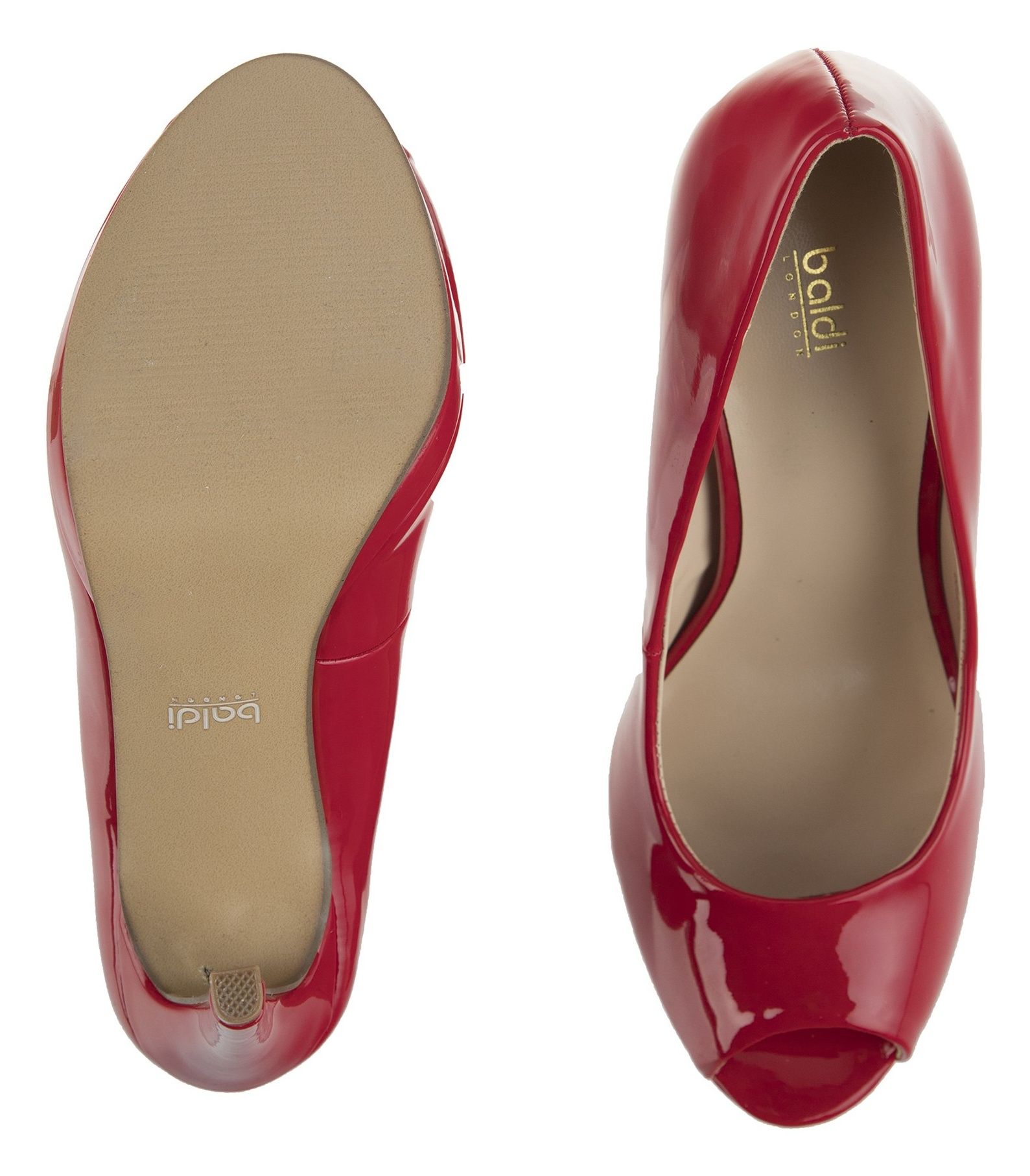 کفش پاشنه بلند زنانه - بالدی - قرمز - 6