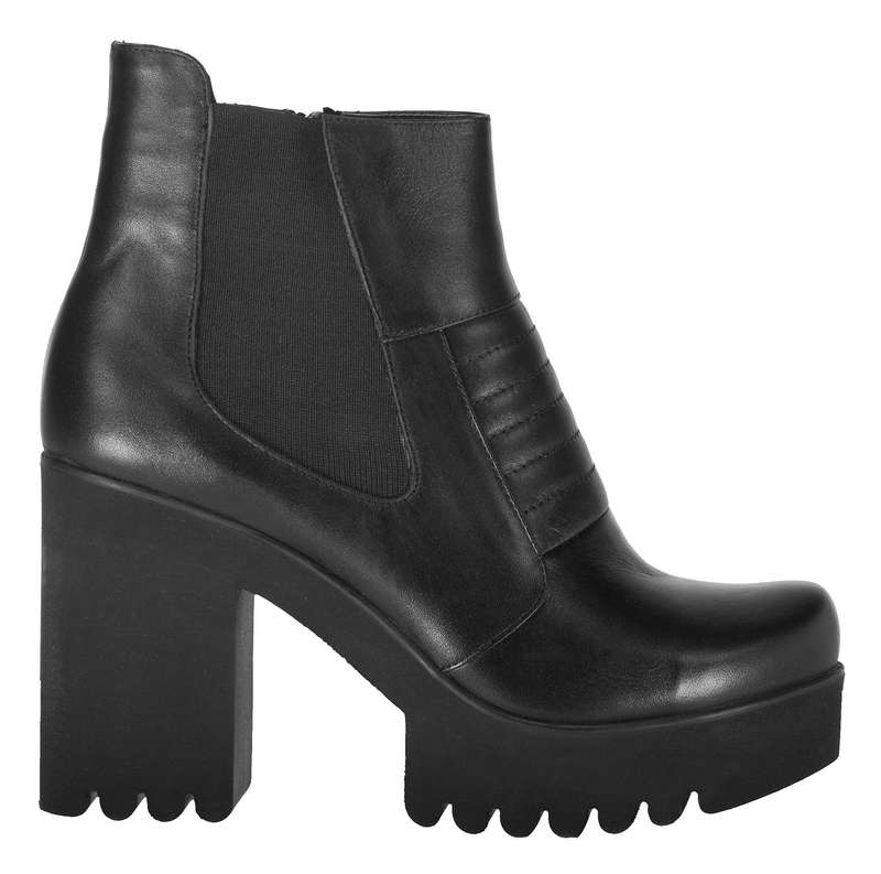 نیم بوت چرم زنانه - پانیسا