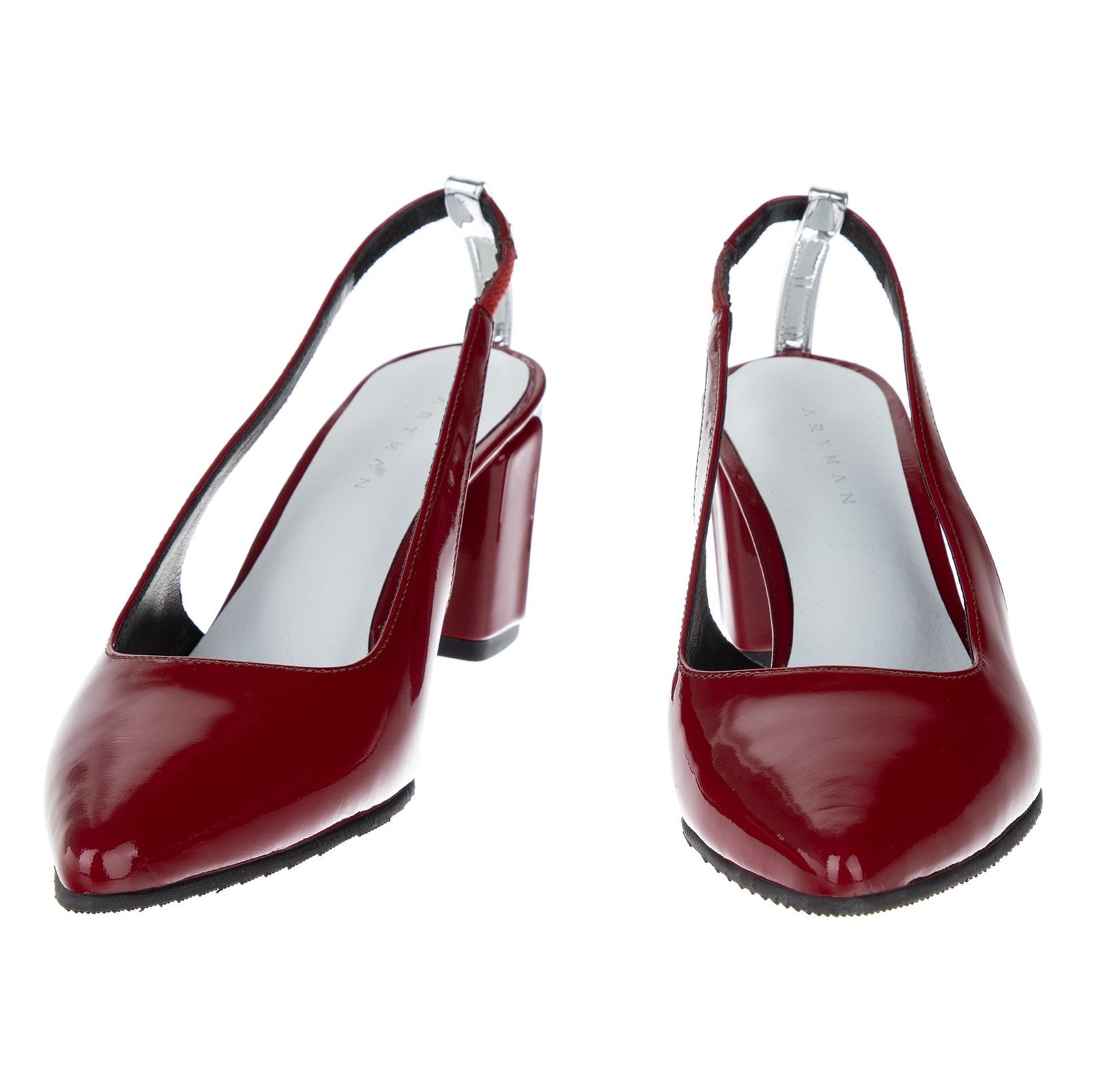 کفش پاشنه بلند چرم زنانه Lamia-2 - آرتمن - قرمز - 5