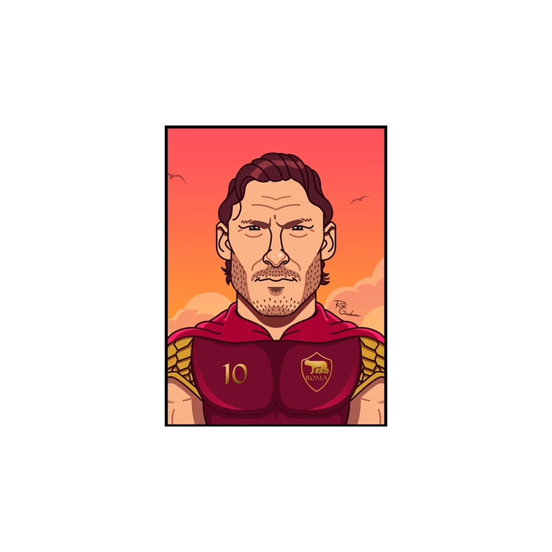 استیکر تیداکس گروپ طرح TOTTI مدل TII209