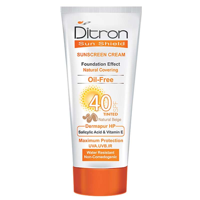 کرم ضد آفتاب دیترون مدل Natural Beige SPF40 حجم 40 میلی لیتر