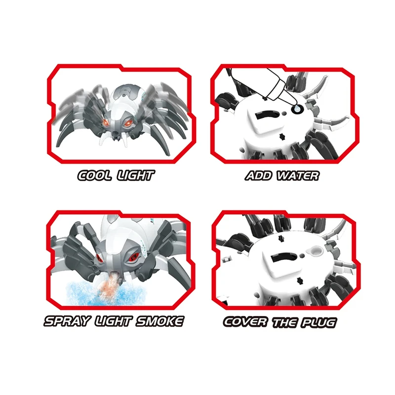 عکس شماره 4 : ربات عنکبوت کنترلی مدل خزنده طرح دودزا کد 128a-31