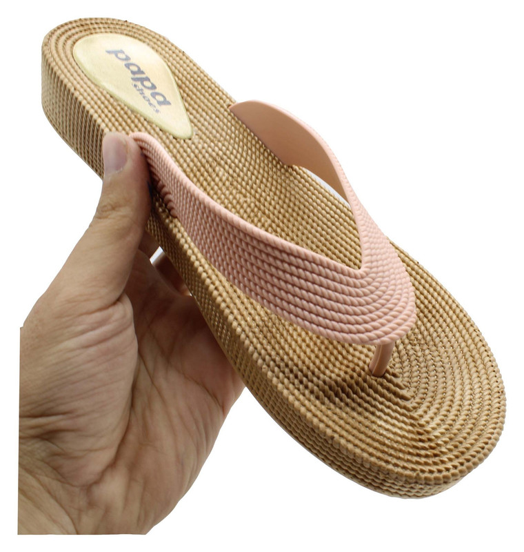 دمپایی لاانگشتی زنانه پاپا مدل ترمه K1-CR