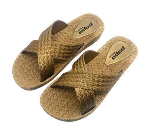 دمپایی زنانه پاپا مدل حصیری K1-GD دمپایی زنانه پاپا مدل حصیری K1-GD