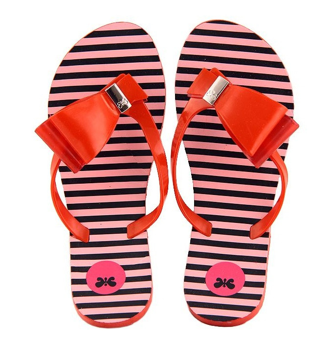 دمپایی لاانگشتی زنانه شهپر طرح پروانه کد 09