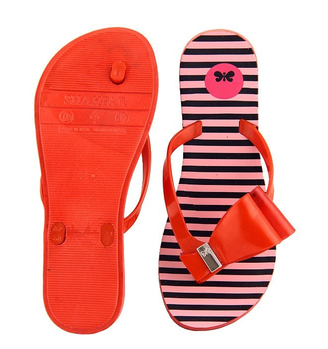 دمپایی لاانگشتی زنانه شهپر طرح پروانه کد 09