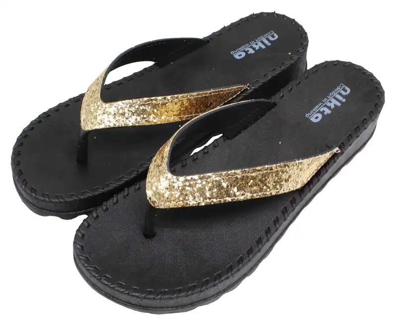 دمپایی لا انگشتی زنانه نیکتا مدل K1-017-GD