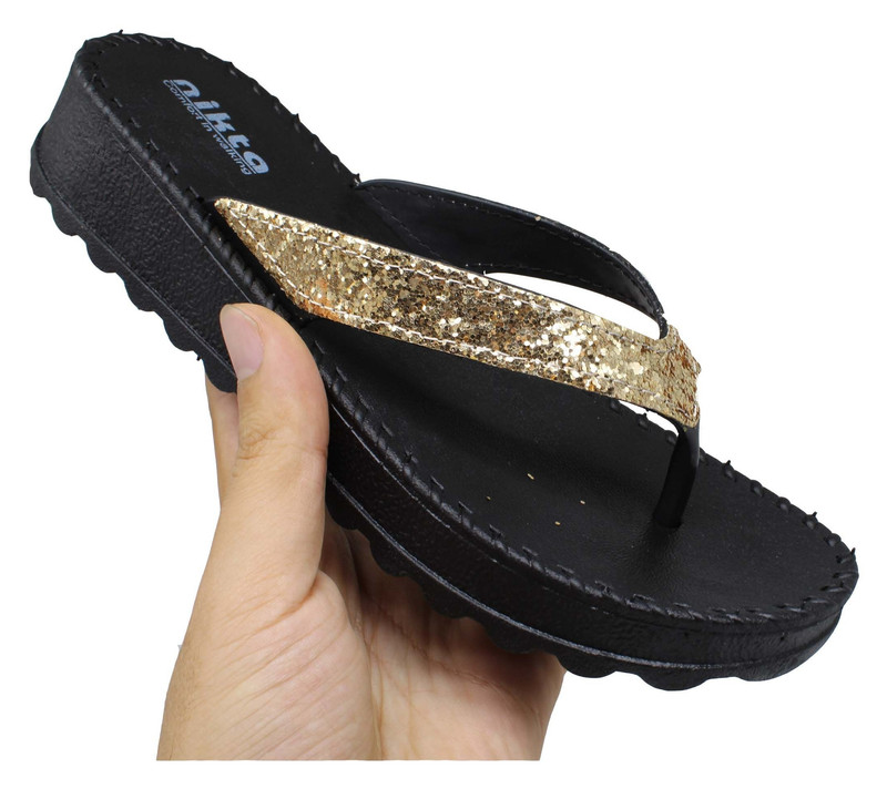 دمپایی لا انگشتی زنانه نیکتا مدل K1-017-GD