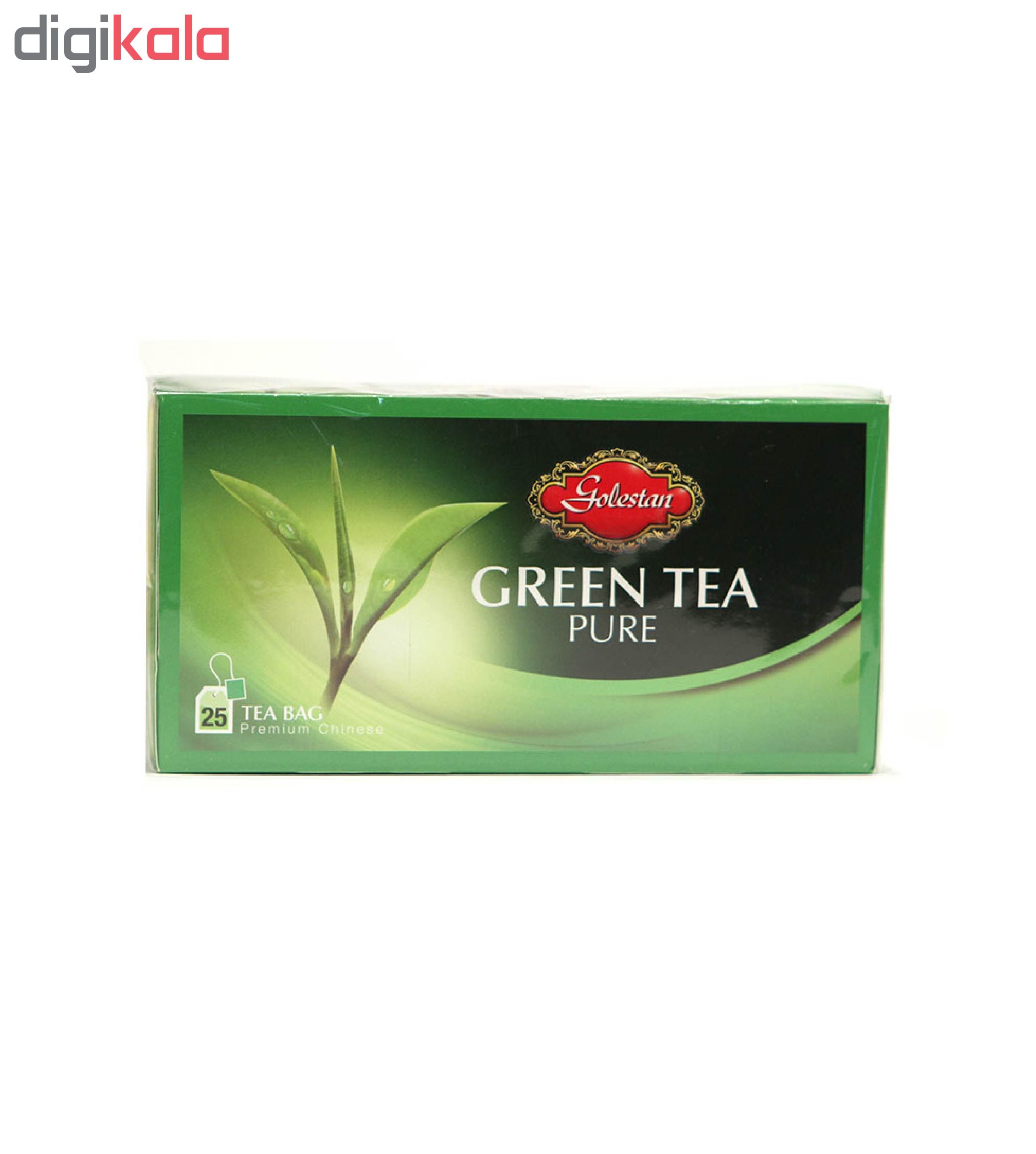 چای سبز کیسه ای گلستان بسته 25 عددی