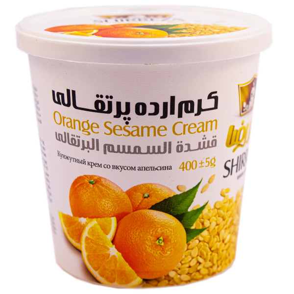کرم ارده پرتقالی شیررضا مقدار 400 گرم