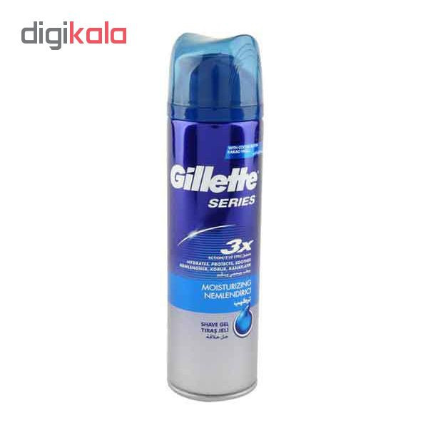 ژل اصلاح ژیلت مدل sensitive cool حجم 200 میلی لیتر ژل اصلاح ژیلت مدل sensitive cool حجم 200 میلی لیتر