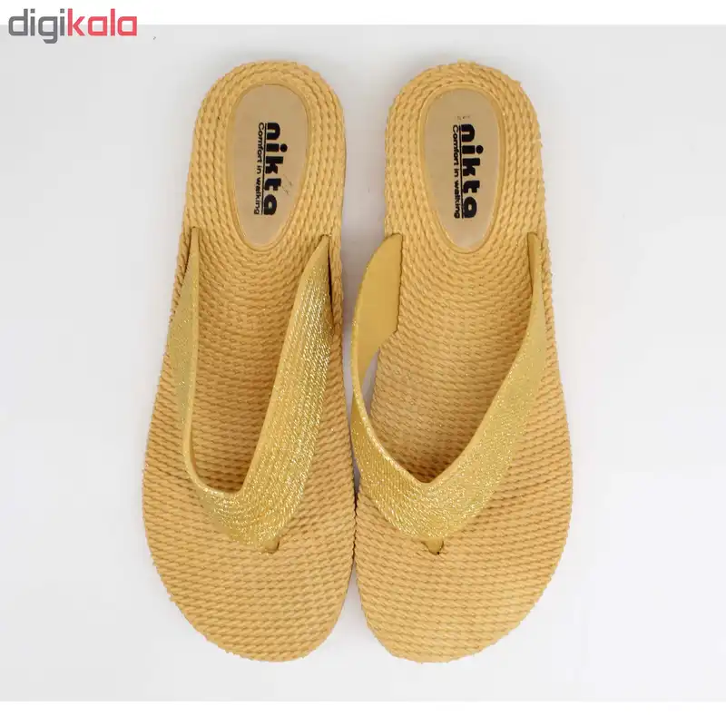 دمپایی لاانگشتی زنانه نیکتا کد K1-012-1-GD