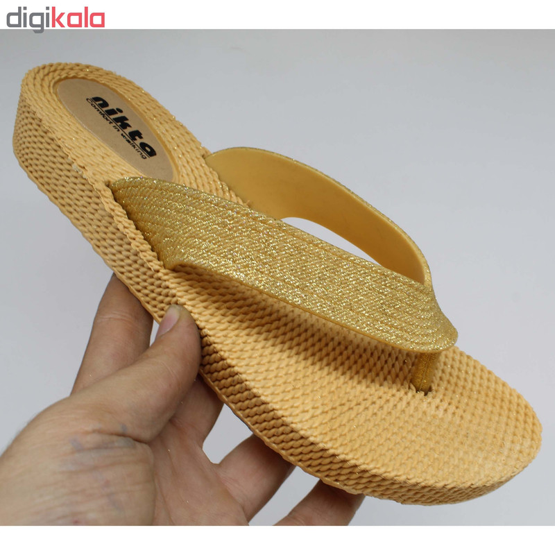 دمپایی لاانگشتی زنانه نیکتا کد K1-012-1-GD