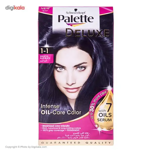 کیت رنگ مو پلت سری Deluxe مدل Magical Blue Black شماره 1-1