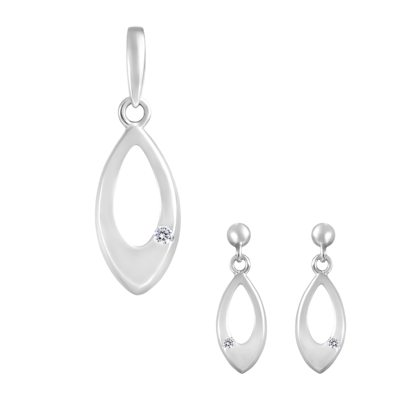 نیم ست نقره زنانه اقلیمه کد NN414